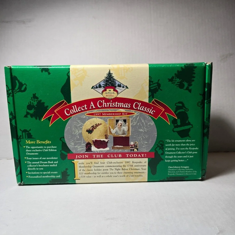 Hallmark Keepsake Ornament Club Collect a Christmas Classic 1997 membership Club